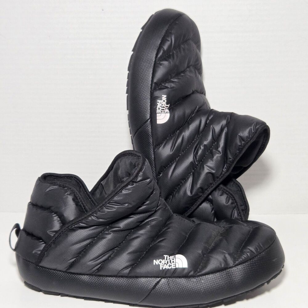 The North Face ThermoBall Traction Bootie Slippers Black Puffer Winter Men 9 TNF